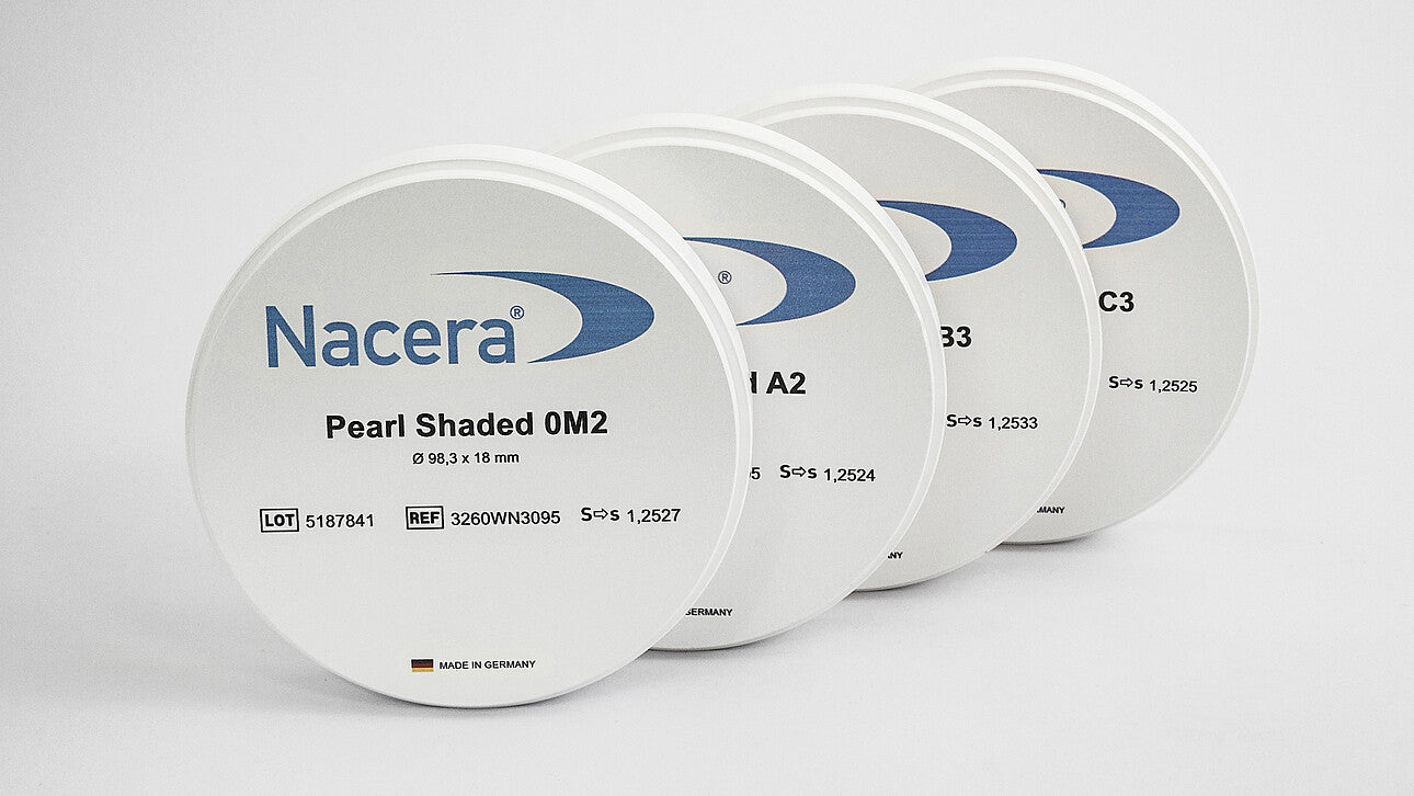 NACERA - Pearl Shaded 3Y-TZP High Translucent Shaded Zr Blanks