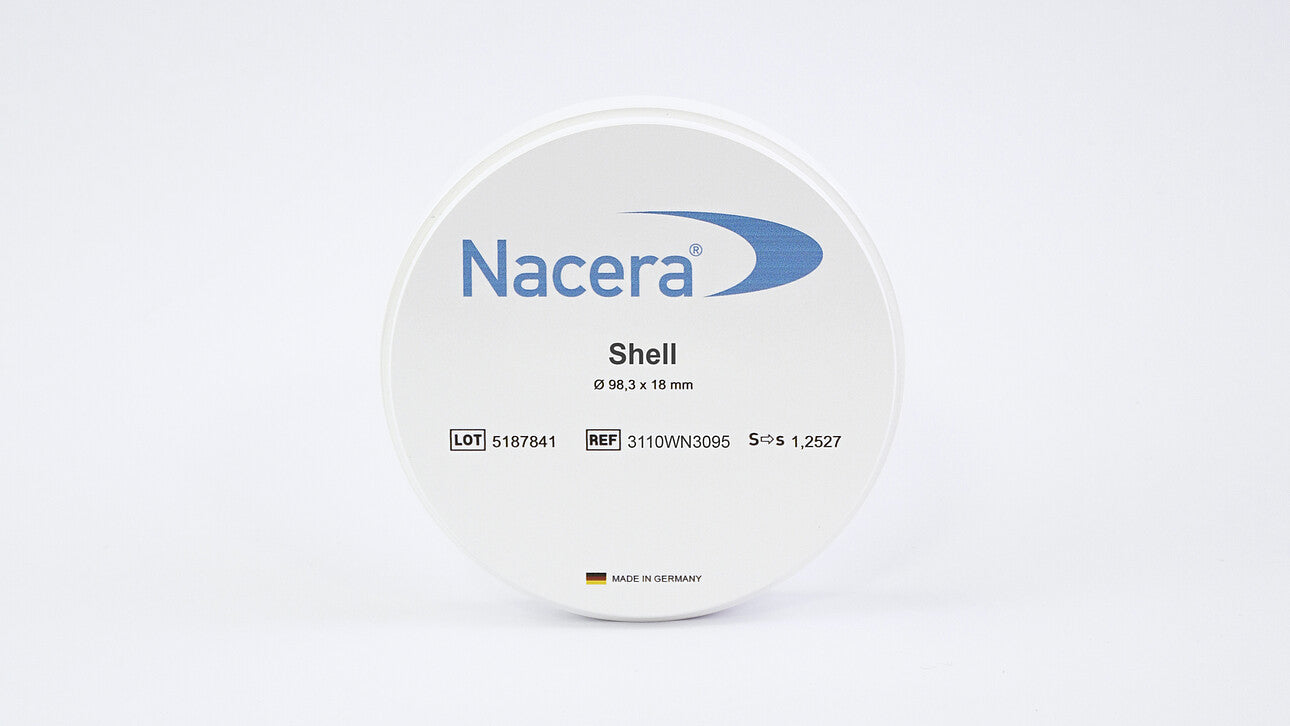 NACERA - Shell 1 3Y-TZP-A Semi-Translucent - White