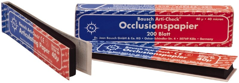 BAUSCH - Dual Color Arti-Check Micro-Thin 40μ Articulating Paper