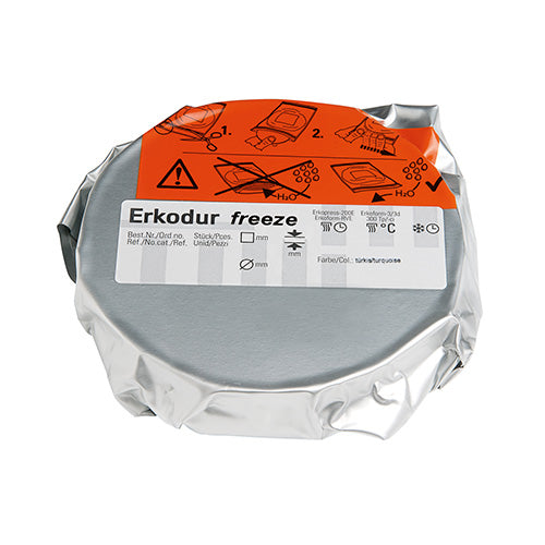 ERKODENT - Erkodur Freeze, Turquoise-transparent with insulating foil .
